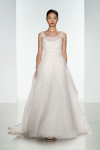 christos bridal tulle ballgown with lace and crystal bodice